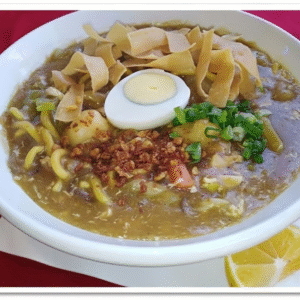Lomi / Goto with Boiled Egg (Party Tray)