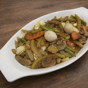(Party Tray) Chop Suey with Quail Eggs and Chicken Liver