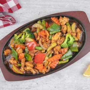 Sizzlers with Broccoli in Oyster Sauce