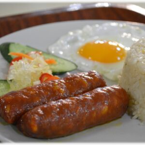 Longsilog (Chicken Sausage)